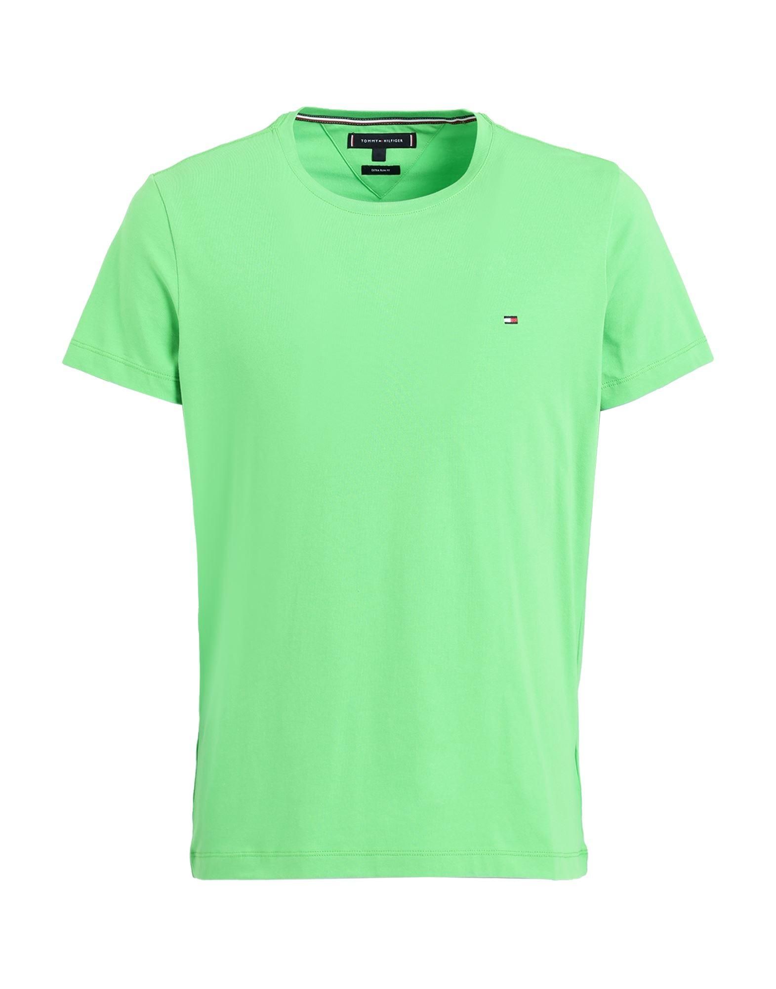 Green tommy jeans t shirt online