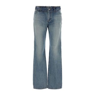 Alexander McQueen Flared Denim Jeans - female - Alexander McQueen - Flare Jeans - Blue - W26 - Jeans