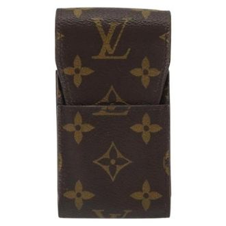 Louis Vuitton Pre-owned Accessories, unisex, Brown, Size: ONE SIZE Pre-owned Etui cigarette case