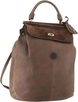 Fendi Pre-owned Backpacks, female, Brown, Size: ONE SIZE Pre-owned Vintage Shoulder Bag