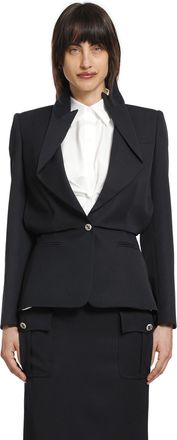 Alexander McQueen Folded Lapel Blazer