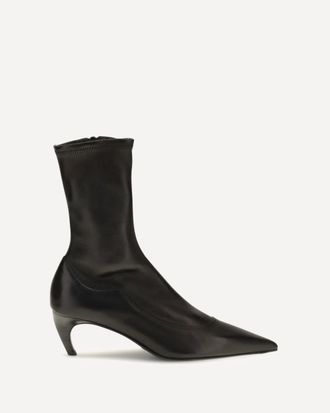 Khaite Valerie leather Ankle Boots Female 36
