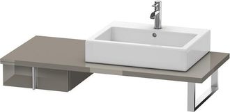 Duravit Duravit Vero Armario Bajo Para Consola, 6567, 1 Caj&oacute;n, 400 Mm, Color (frente/cuerpo): Laca De Color Gris Franela De Alto Brillo - Ve656708989