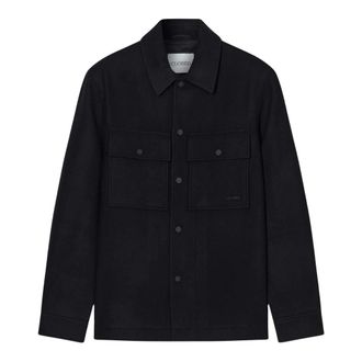 Closed Sovracamicia in Lana Vergine - - Jackets - Uomo - Nero - XL