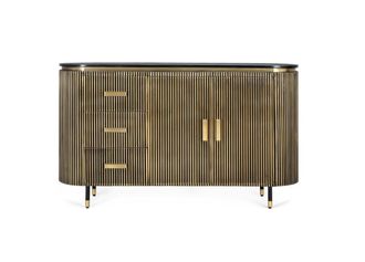 Giner&Colomer Aparador en madera de mango y bronce 150cm