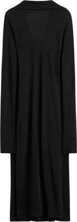 Toteme Cocoon Cape Dress - Dames - Casual kleedjes - Zwart - S - Kleedjes