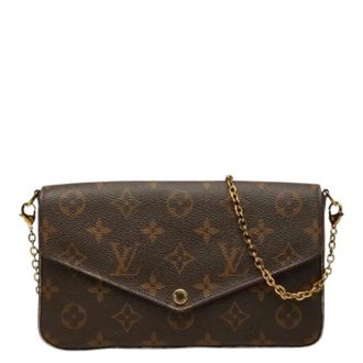 Louis Vuitton Pre-owned Clutches, female, Brown, Size: ONE SIZE Pre-owned Vintage Monogram Pochette
