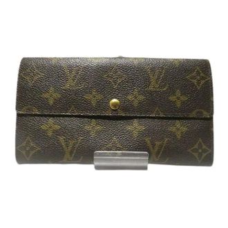 Louis Vuitton Pre-owned Wallets, female, Brown, Size: ONE SIZE Pre-owned Monogram Long Wallet