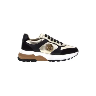 Roberto Cavalli Sneakers, female, Black, Size: 10 US RC logo sneakers