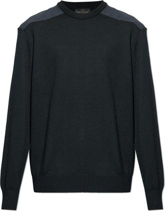 Paul & Shark Wollen trui - Heren - Ronde hals truien - Zwart - XL - Wol - Truien & Vesten