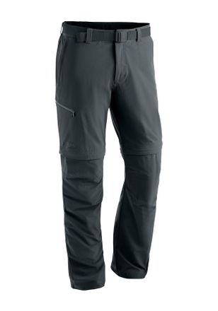 Maier Sports Outdoorhose MAIER SPORTS Tajo 2, Herren, Gr. 23, Kurzgr&ouml;ssen, grau, 90% Polyamid, 10% Elasthan, Hosen Outdoorhose, Herren Zip-Off Wanderhose, atmungsa