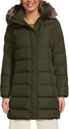 Lands End Down Winter Coat in Woodland Moss at Nordstrom, Size X-Small