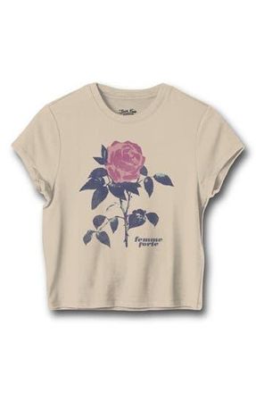 Junk Food Femme Forte Rose Graphic Tee in Sand at Nordstrom Rack, Size X-Small