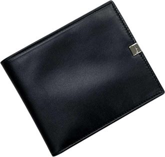 Ferragamo Black Leather Wallet (Bi-Fold) (Pre-Owned)