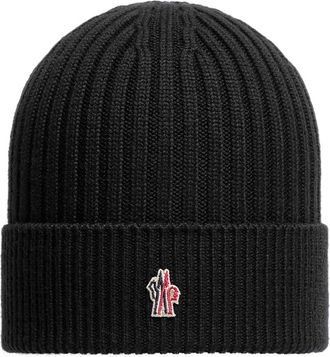 Moncler Moncler Wool Beanie, Men, Black, Size: One Size