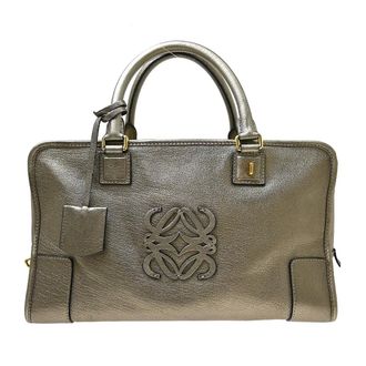 Loewe Amazona Leather Gold Leather Handbag (Pre-Owned)