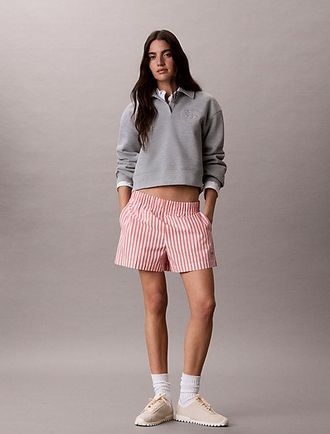 Calvin Klein Yarn-Dyed Stripe Poplin Chino Shorts