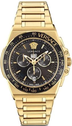 Versace Orologio Greca Chrono 45mm - Nero