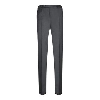 Incotex Suit Trousers, male, Gray, Size: 3XL Grey Wool Trousers Modern Professional