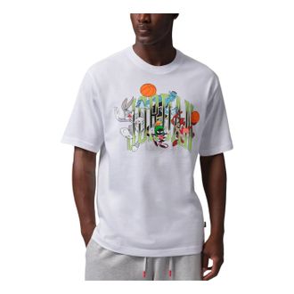 Nike Jordan Air Jordan Brooklyn Space Jam Graphic T-Shirt White IX4739-100