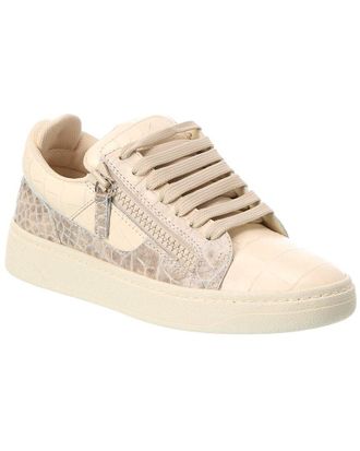 Giuseppe Zanotti Gz/94 Croc-Embossed Leather Sneaker