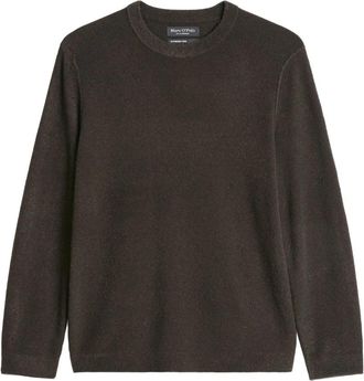 Marc O'Polo Pullover met ronde hals - Heren - Ronde hals truien - Bruin - XL - Wol - Truien & Vesten