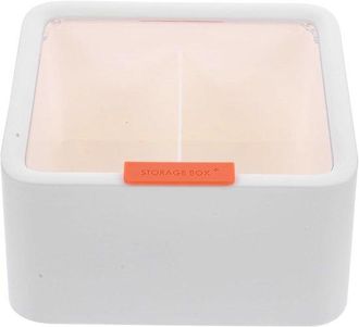 No Brand Caja De Almacenamiento De Maquillaje Soporte Para Hisopos De Algod&oacute;n Soporte Transparente Dispensador De Hisopos De Algod&oacute;n Soporte Redondo Para