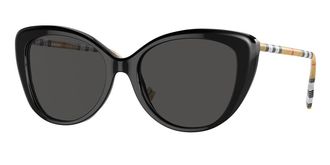 Burberry BE4407F Asian Fit 385387 Womens Sunglasses Black Size 54