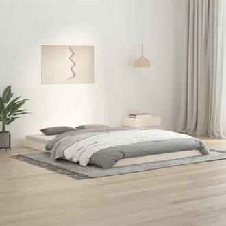 Berkfield Home Bed Frame without Mattress White 140x200 cm Solid Wood Pine