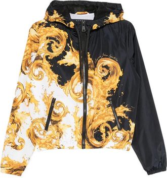 Versace Jeans Couture Baroque-print Hooded Jacket