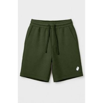 Dalix Mens Ghost Relaxed Fleece Sweat Elastic Shorts in Mil Green at Nordstrom, Size Xx-Large