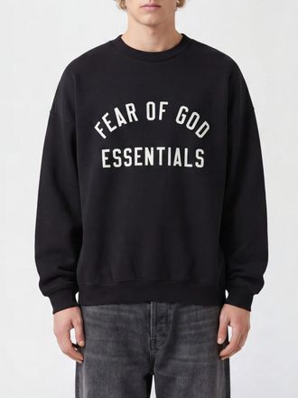Fear of God Felpa girocollo in misto cotone con logo a contrasto e spalle cadute