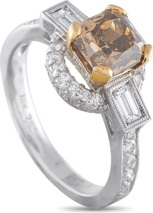 Luxury Bazaar 18K White Gold 2.20ct Diamond Ring MF20-043026