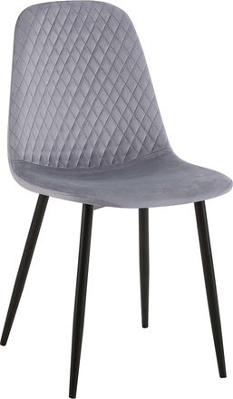 Clp Clp - Silla De Comedor Giverny En Tela O Terciopelo Terciopelo Gris
