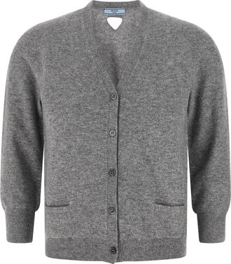Prada Gray Cashmere Womens Cardigan