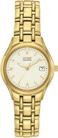 Citizen WoMens Gold Watch EW1262-55P Stainless Steel - One Size
