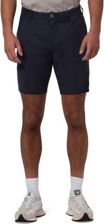 Mavi Noah Flat Front Seersucker Shorts in Navy Seersucker at Nordstrom Rack, Size 40