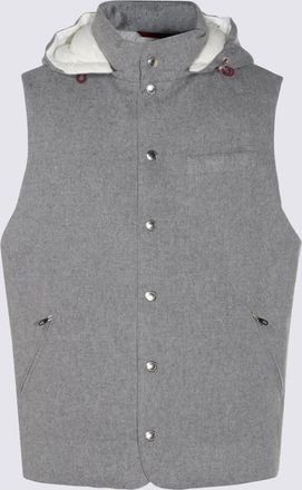 Brunello Cucinelli Grey Wool Down Jacket