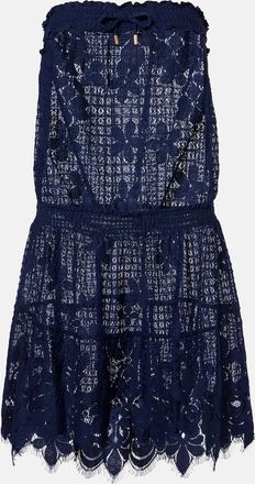 Melissa Odabash Isla HS cotton-blend lace romper