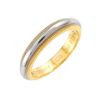 Tiffany & Co. Yellow Gold (18K) Platinum 950 Band Ring (Pre-Owned)