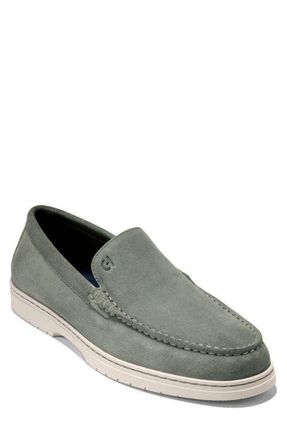 Cole Haan Greenwich Grand Venetian Loafer in Dusty Olive Suede /Angora at Nordstrom, Size 11.5