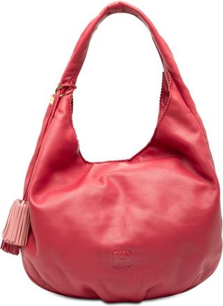 Loewe Pre-owned Loewe Nappa Anagram Tassel Hobo 7IGME5Y7B9V1R2FR