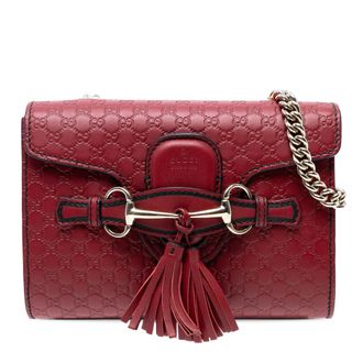 Gucci Tweedehands Mini Microguccissima Emily Crossbody