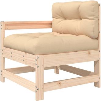 vidaXL Sill&oacute;n De Jard&iacute;n Con Cojines Madera Maciza De Pino Vidaxl