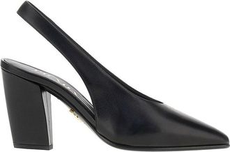 Prada Leather slingback pumps Woman 36