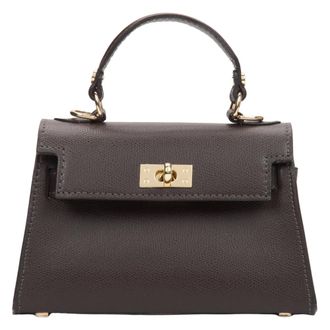 Estro & Luminara Handbags, female, Brown, Size: ONE SIZE 1220-02-1295 Mini Top-Handle Bag