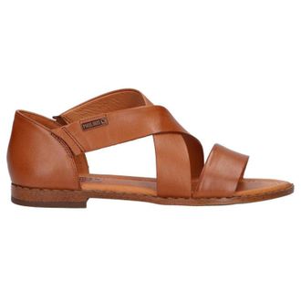 Pikolinos Algar W0X-0552 Leather Womens Hook and loop Sandals - Brandy - Size:UK 8-8.5