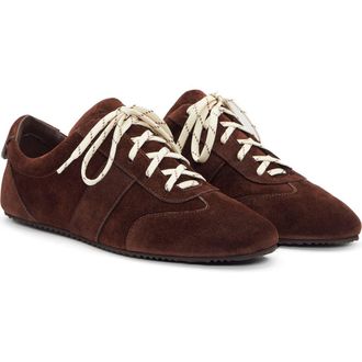 Reformation Terra Sneaker in Espresso Suede at Nordstrom, Size 10.5