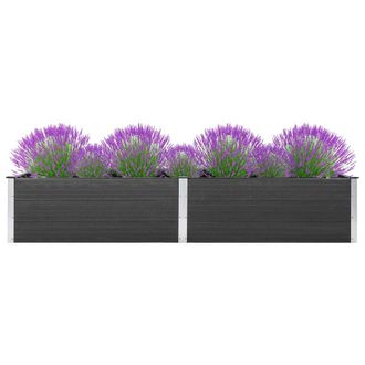 Berkfield Home Garden Raised Bed 200x100x54 cm WPC Grey | Size: 200 x 100 x 54 cm