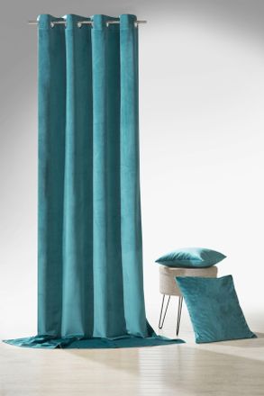 Weckbrodt-Gardinen Vorhang »Valentin« Ösen 1 Stk. tlg. Velour, Samt-Optik, blickdicht, Unifarben, Gardine, Store